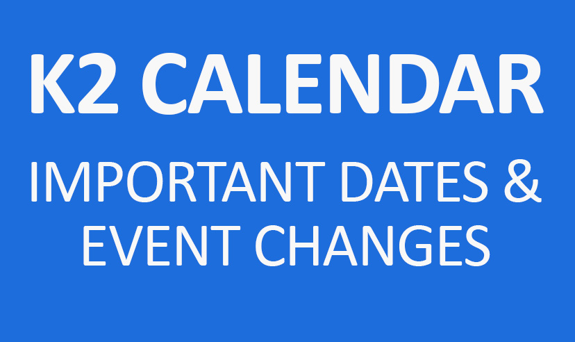 [School] K2 Calendar Update